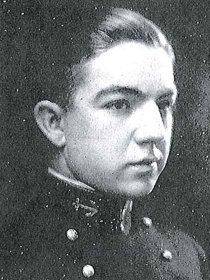 Photo of Commodore Beauford Wallace Fink, Jr. copied from the 1922 edition of the U.S. Naval Academy yearbook 'Lucky Bag'.