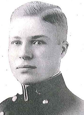 Photo of Captain Howard Wesley Fitch copied from the 1918 edition of the U.S. Naval Academy yearbook 'Lucky Bag'.