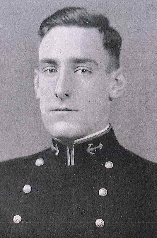 Photo of Captain Charles T. Fitzgerald copied from the 1929 edition of the U.S. Naval Academy yearbook 'Lucky Bag'.
