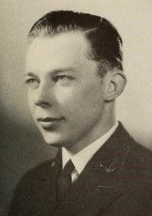 Photo of Commander Clifton Wharton Flenniken, Jr. copied from the 1937 edition of the U.S. Naval Academy yearbook 'Lucky Bag'.