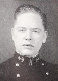 Photo of Captain Francis O'Conner Fletcher, Jr. copied from the 1934 edition of the U.S. Naval Academy yearbook 'Lucky Bag'.