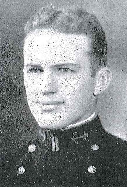 Photo of Rear Admiral Francis D Foley copied from the 1932 edition of the U.S. Naval Academy yearbook 'Lucky Bag'.
