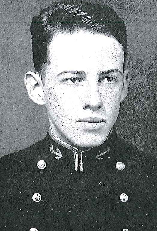 Photo of Captain Parker L. Folsom copied from the 1936 edition of the U.S. Naval Academy yearbook 'Lucky Bag'.