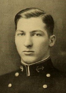 Photo of John Golden Foster, Jr. copied from the 1926 edition of the U.S. Naval Academy yearbook 'Lucky Bag'