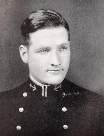 Photo of John Lee Foster copied from the 1934 edition of the U.S. Naval Academy yearbook 'Lucky Bag'
