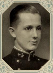 Photo of John Alden Webster from the digitized version of 1931 edition of the U.S. Naval Academy yearbook 'Lucky Bag'.