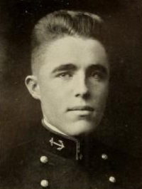 Photo of Frank Thomas Watkins from the digitized version of 1922 edition of the U.S. Naval Academy yearbook 'Lucky Bag'.