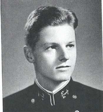 Lando William Zech, Jr. class photograph from the 1945 Lucky Bag.