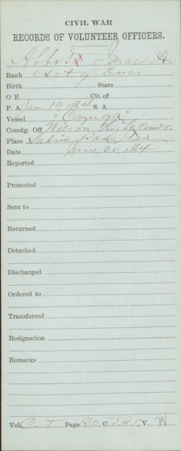 Abbot, Isaac A - Civil War Record June 1864