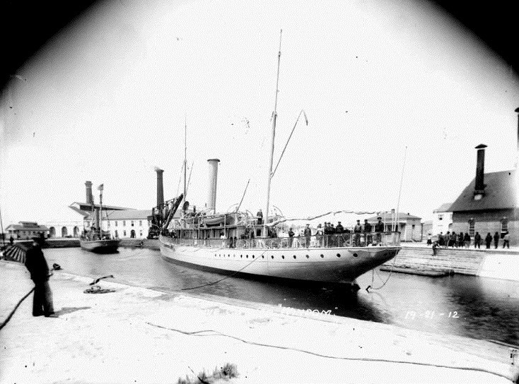 A picture of the U.S. Revenue Cutter Windom which saw action at the Battle at Punta de la Colorados.