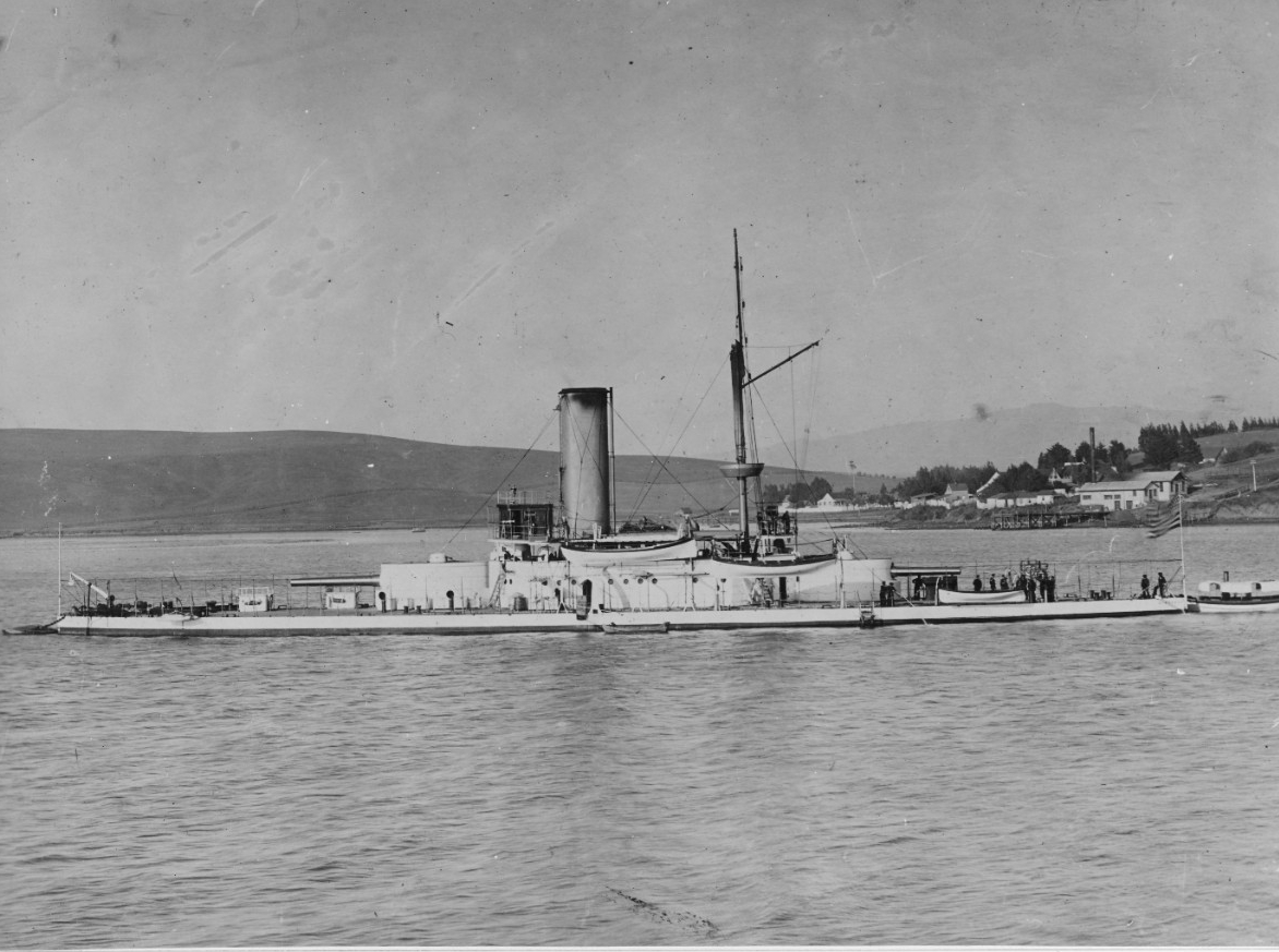 A photograph of the monitor USS Monterey.
