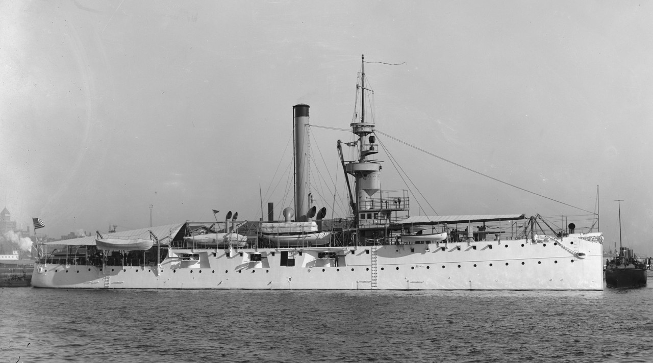 A picture of the USS Helena which saw action on the southern Cuban blockade.