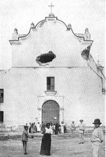 A picture of St. Joseph's of San Juan, the church that was bombed by the US Navy on 12 May 1898.