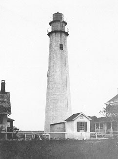 A picture of the Fenwick Island Lighthouse; the Lighthouse Service was an important part of the Coast Signal Service.