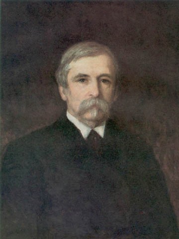 A painting of William C. Endicott who was secretary of the army in the first Cleveland administration; he oversaw the Board of Fortifications.