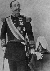 A picture of Lieutenant General Manuel Macías y Casado who was the last Spanish governor of Puerto Rico.