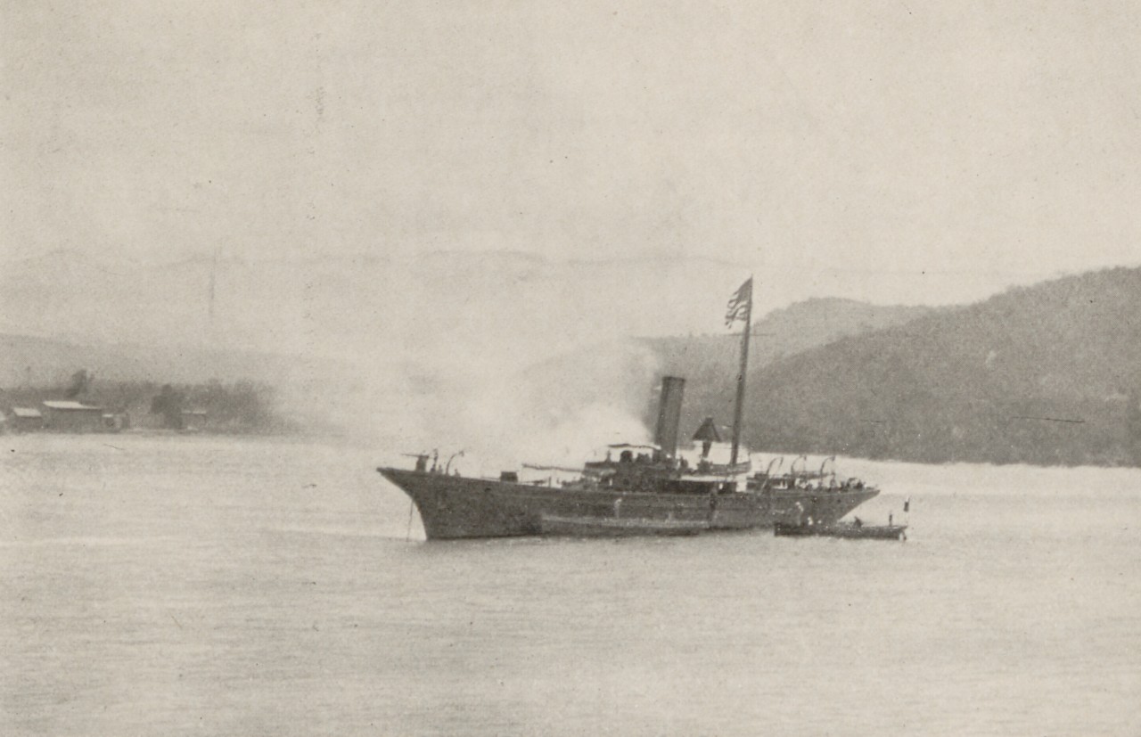 A picture of the USS Gloucester which saw action during the Puerto Rican campaign.