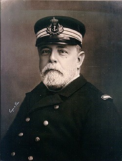 A picture of Rear Admiral Pascual Cervera y Topete who was the commander of the Spanish squadron in the West Indies.