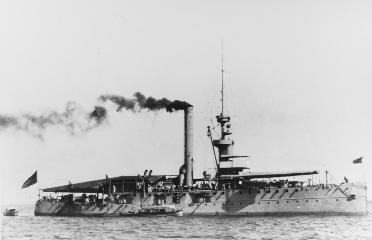 A picture of the USS Helena which saw action at Manzanillo.