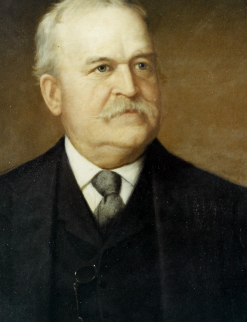A portrait of the Secretary of the Navy John D. Long.