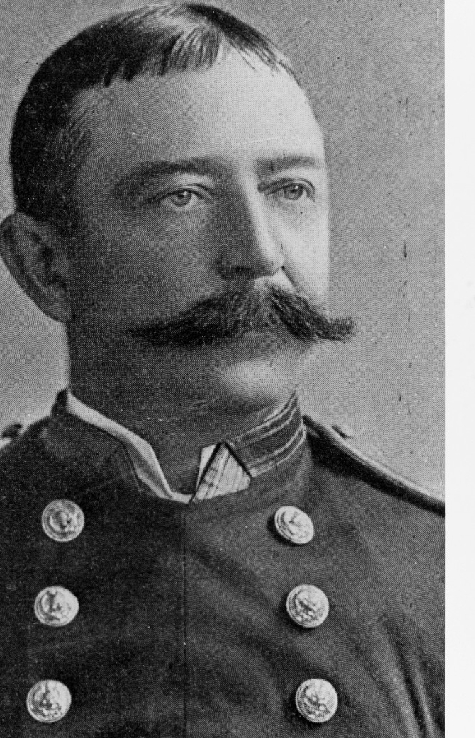 A picture of Lt. Charles J. Train who devised one of the earliest war plans against Spain.