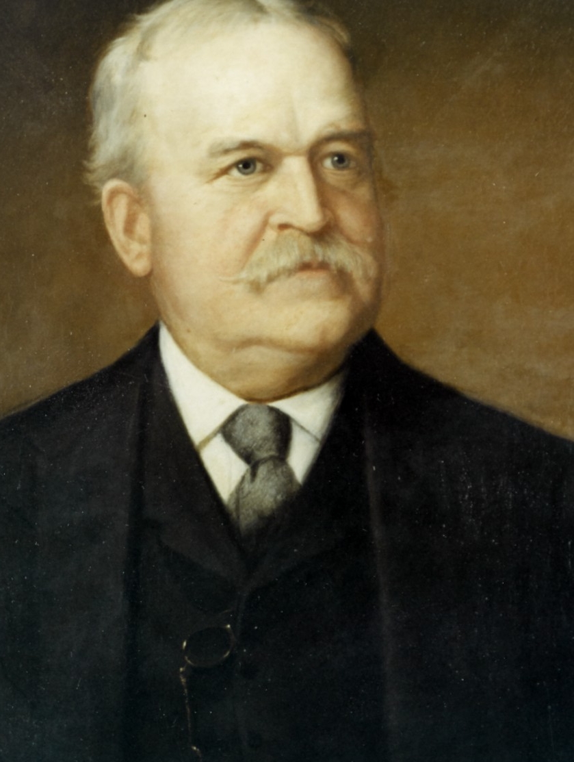 A portrait of John D. Long who was secretary of the navy during the Spanish-American War.