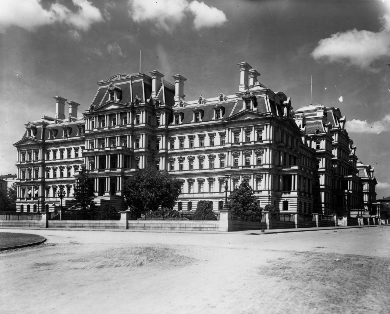 A picture of the headquarters of the Navy Department, which was located in the State-War-Navy Building in Washington, DC during the Spanish-American War.