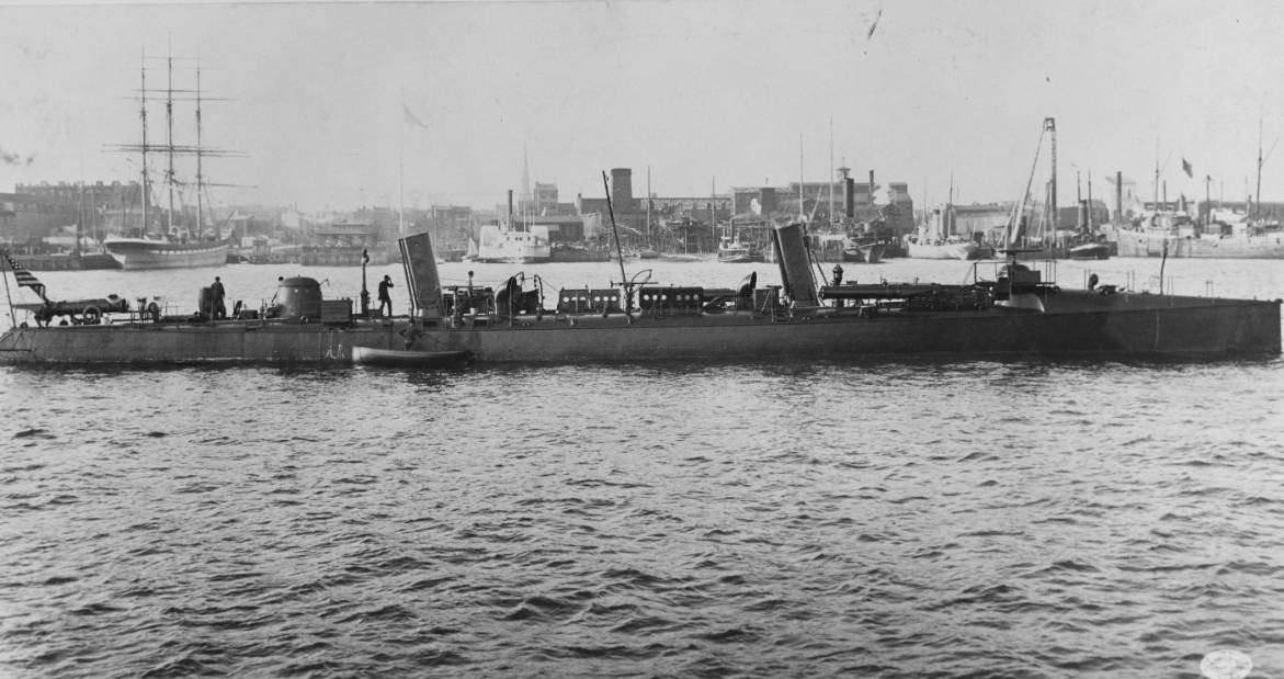 A picture of the USS Winslow, the ship that was rescued at the Battle of Cardenas Bay.