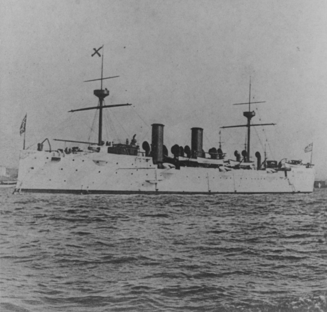 A picture of the USS St. Paul which engaged in action in Puerto Rican waters.