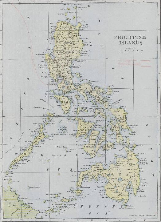 A contemporary color map of the Philippines.
