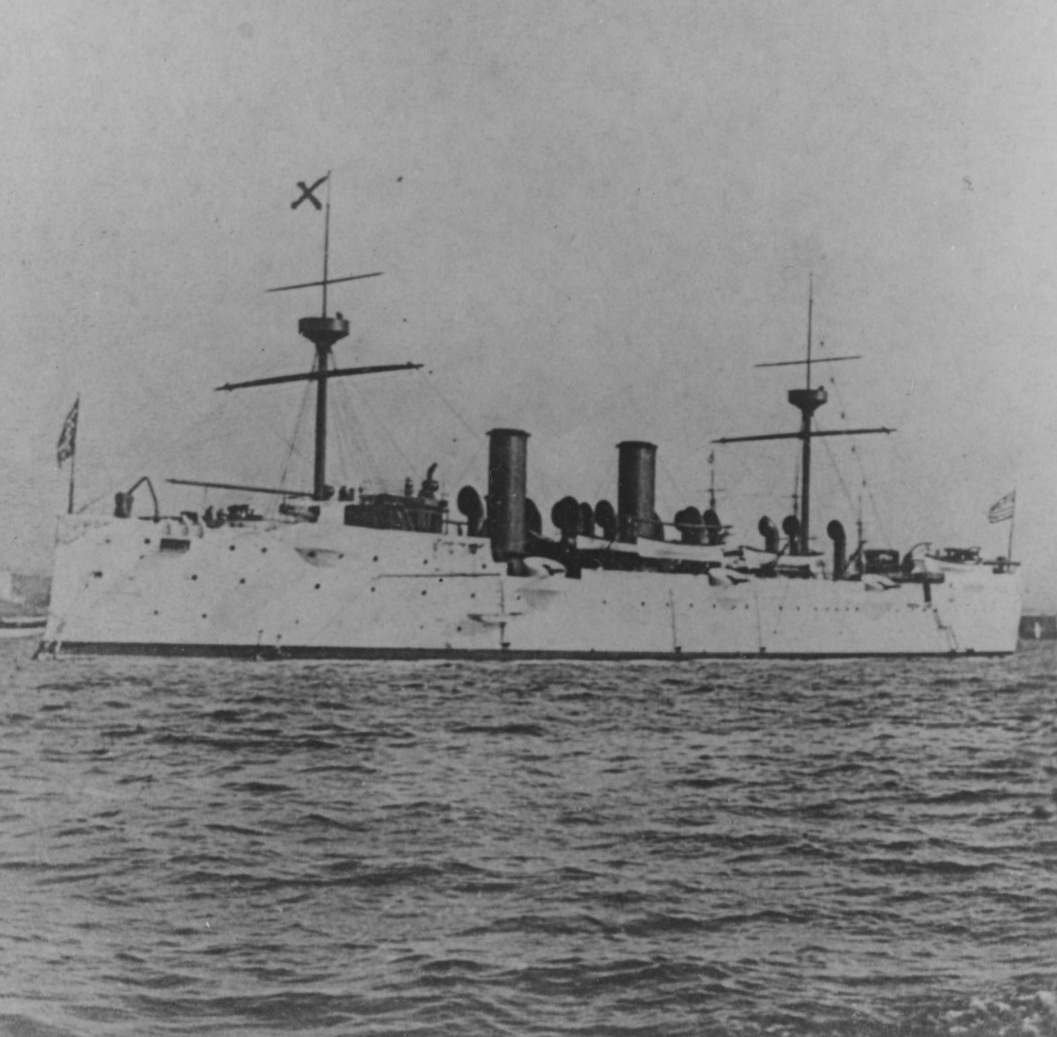 A picture of the USS St. Paul which was under the command of Captain Charles D. Sigsbee.
