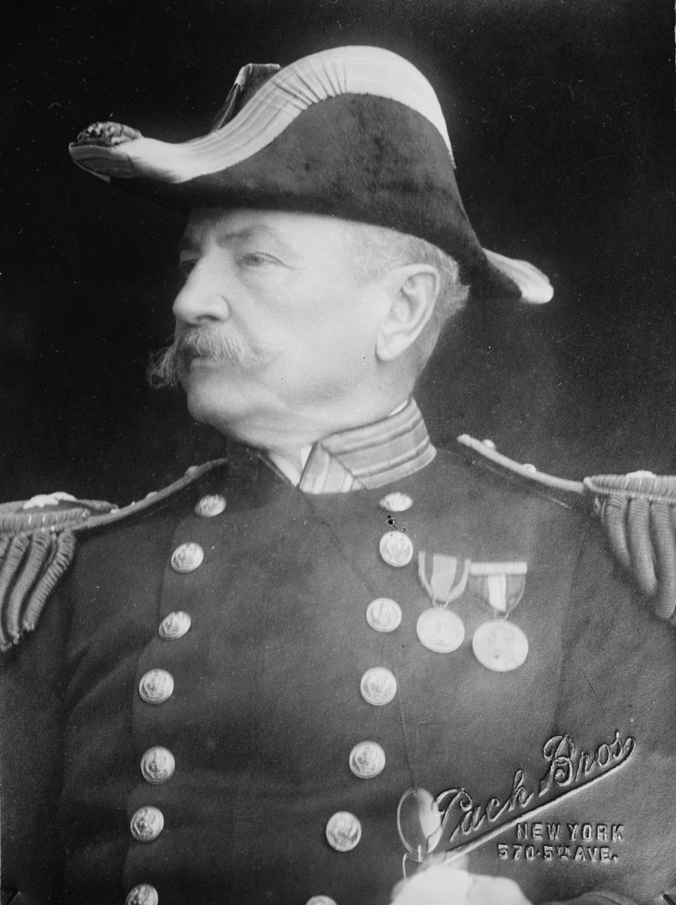 A portrait of Rear Admiral Charles J. Badger who was the president of the General Board in 1917.