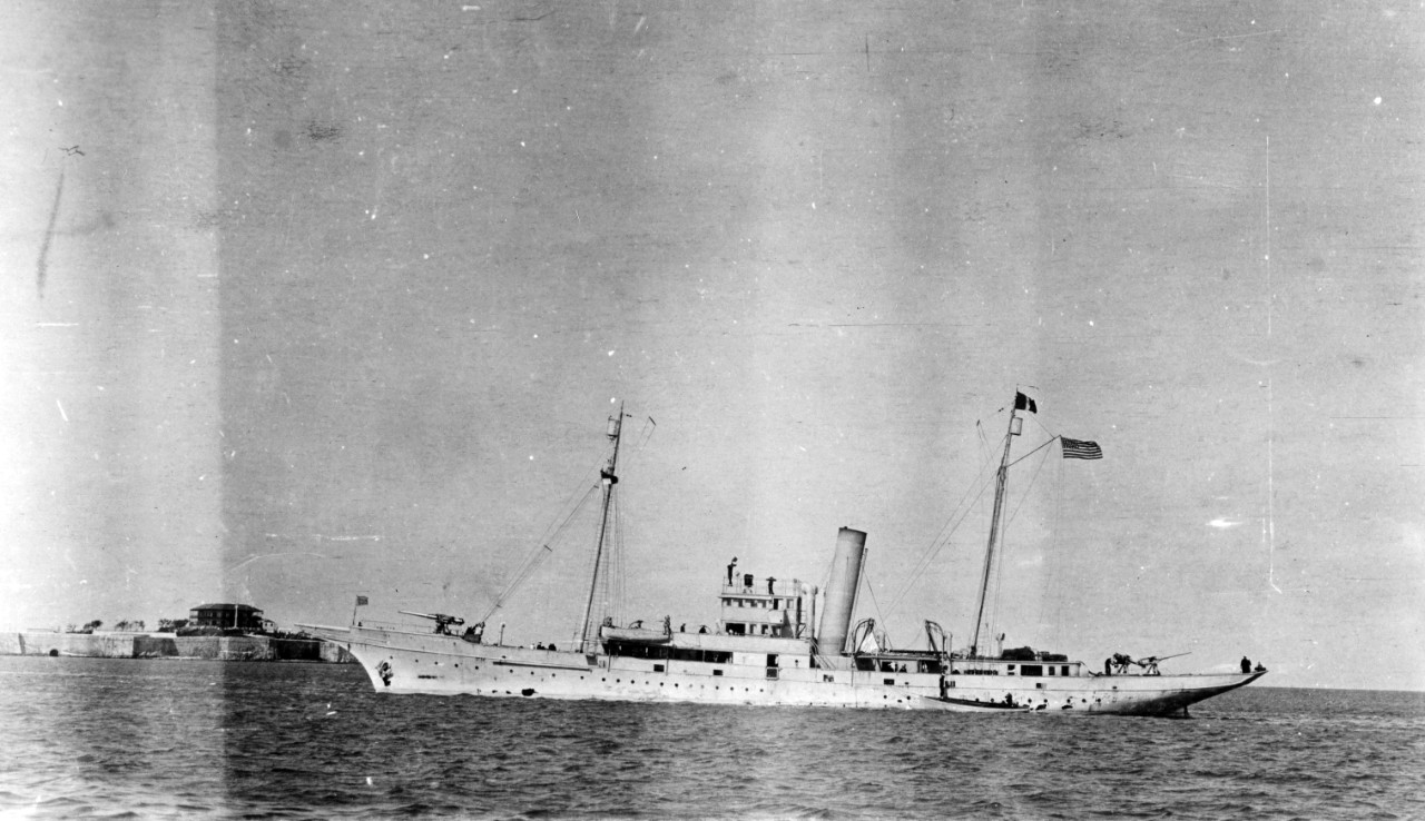 photograph of U.S.S. May, a converted yacht