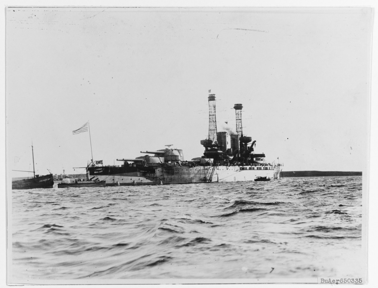 Photograph of battleship New York