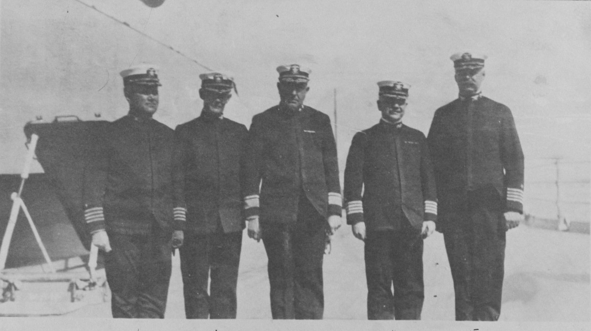 Photograph of the battleship captains
