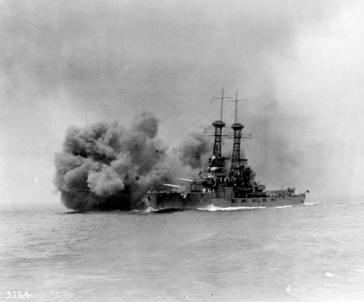Photograph of DELAWARE gunnery exercise
