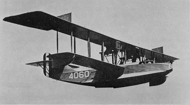 Photograph of Curtiss H-16 in the air
