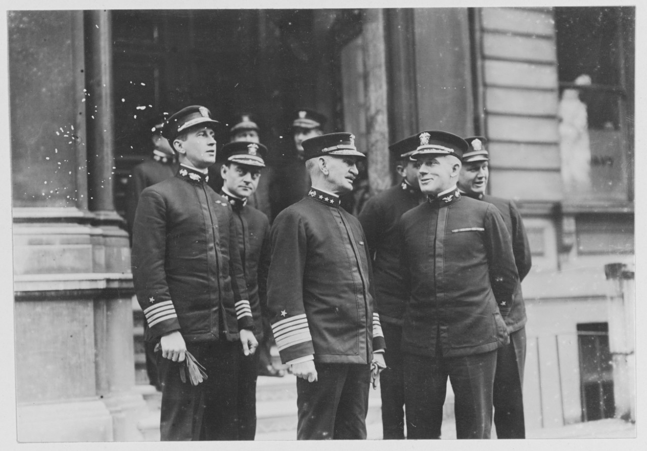 Photograph of Mayo gathered with other officers in London
